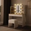 Dressing Table with Lights and Drawers Mirror Stool Carousel 9