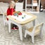 Kids Table Chair Set Activity Toy Storage Chalkboard Desk Carousel 8