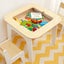 Kids Table Chair Set Activity Toy Storage Chalkboard Desk Carousel 10