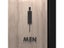 Black Gold Color Toilet Sign Plate Acrylic 3D Wash Room Door Wall Label Sticker Carousel 1