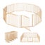 Kidbot Baby Playpen 10 Panel Wooden Safety Gate Kids Pet Dog Activity Centre Carousel 12