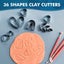 126 Polymer Clay Cutters Kit for Earring Making with Earring Cards Hook Backs Carousel 5