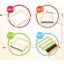 4x Wooden Weaving Knitting Shuttle Loom Tapestry Hand-Knitted Carousel 3
