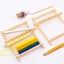 4x Wooden Weaving Knitting Shuttle Loom Tapestry Hand-Knitted Carousel 4