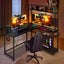 Gaming Desk Corner Computer Work Office Study Table L Shaped Carousel 8