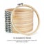 10PCS Bamboo Embroidery Hoops Ring Sewing Frame Cross Stitch Craft Wedding Xmas Carousel 4