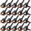 16pcs Hard Plastic Spring Clamps Set Quick DIY Tools Grip Clips Nylon Heavy Duty Carousel 6