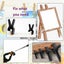 16pcs Hard Plastic Spring Clamps Set Quick DIY Tools Grip Clips Nylon Heavy Duty Carousel 9