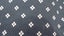 Black with white stylized flower cotton or mix 30cm x 120cm Carousel 2