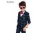 Boys' Formal School Suits 3pcs Tuxedo For Weddings Proms Carousel 2