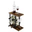 Carla Home Wine Rack Countertop Metal Holder For 6 Bottles And 2 Glasses Carousel 1