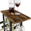 Carla Home Wine Rack Countertop Metal Holder For 6 Bottles And 2 Glasses Carousel 3