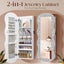 Lockable Mirror Cabinet Jewellery Box Armoire Door Wall Carousel 6