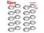 10Pcs/lot 25mm X 45mm BiConvex Lens For Google Cardboard DIY 3D Virtual Reality Carousel 5
