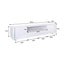 TV Stand Wooden LED Light Cabinet with 2 Doors & 2 Drawers 205CM Carousel 6