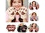1 PC Winter Women Cute Cat Claw Paw Plush Mittens Short Fingerless Half Finger Carousel 3