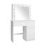 Dresser Table Makeup Dressing Desk 12 LED Lighted Mirror White Carousel 4