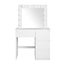 Dresser Table Makeup Dressing Desk 12 LED Lighted Mirror White Carousel 5