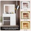 Dresser Table Makeup Dressing Desk 12 LED Lighted Mirror White Carousel 7