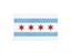 3x5' Feet Chicago City Flag 100% Polyester Solid Material Decorations For Carousel 2
