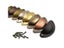 20Pcs Iron Vintage Antique Cupboard Cabinet Door Drawer Shell Cup Pull Knob Carousel 2