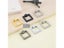 10Pcs Zinc Alloy Square Round Pull Ring Cupboard Furniture Cabinet Shiny Chrome Carousel 3
