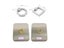 10Pcs Zinc Alloy Square Round Pull Ring Cupboard Furniture Cabinet Shiny Chrome Carousel 5