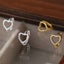 18K Gold Huggie Heart Earrings "Amanda" Carousel 5