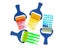 Set Of 4pcs Sponge Paint Roller Brush DIY Children Painting Brushes Kid Art Carousel 5