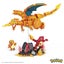 MEGA Pok?on Action Figure Building Toys for Kids, Charmander Evolution Set with Carousel 2