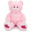 MaoGoLan Giant Pink Teddy Bear Plush 42", "Heart Footprints and Heart Nose, Larg Carousel 1