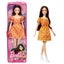 Barbie Fashionistas Doll #160 with Long Brunette Hair Wearing Patterned Orange D Carousel 2