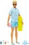 Barbie - Blonde Ken Doll with Blue Button Down and Swim Trunks, Visor, Towel and Carousel 1