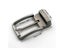 1PC 35mm Metal Brushed Men Belt Buckle Matte Brown Clip Buckle Rotatable Bottom Carousel 1