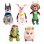 DC SUPER-PETS Small Plush 5-Piece Set Stuffed Animals, Ace, Krypto, Merton, PB, Carousel 1