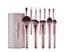 12pcs Grapes Makeup Brushes Set Microcrystalline Silk Cosmetic Bag Foundati Carousel 1