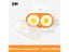 Joie Double Microwave Egg Poacher Bowl Microwave Oven Egg Cooker Egg Mold Fried Carousel 1