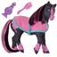 Breyer Horses Color Changing Bath Toy | Jasmine the Horse | Black / Pink with Su Carousel 1