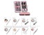 Finger Nail Kit,Grooming Kit with Nail Clippers Nail Set Pedicure Tools Trav Carousel 5