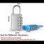 3 Pcs Combination Padlock, 4 Digit Code Padlock - Security Anti-Theft, Made Carousel 3