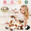 MaoGoLan 4 Pcs Horse Plush Stuffed Animal, Large Stuffed Mommy Horse with Babies Carousel 2