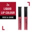 Rimmel Stay Matte Liquid Lip Color, Rose & Shine, 2 Count Carousel 2