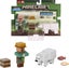 Mattel Minecraft Action Figures & Accessories 2-Packs, 3.25-inch Scale with Pixe Carousel 1