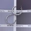 18K White Gold Hoop Crystal Earrings "Danielle" Carousel 3