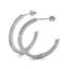 18K White Gold Hoop Crystal Earrings "Danielle" Carousel 4