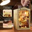 Rolife Diy Book Nook Kit Bookend Stand Bookshelf Insert 3D Puzzles Carousel 5