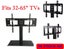 Universal TV Stand Bracket for 32-65" TVs – Heavy-Duty Glass Base Carousel 1