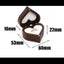 Wooden Jewelry Box Heart Ring Display Box Engagement Ring Storage--Coffee B Carousel 2