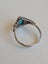 Vintage Turquoise Ring Sterling Silver Carousel 14