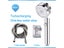 ZhangJi 360 Degrees Rotating Shower Head Double-sided Sprayer Turbocharged With Carousel 1
